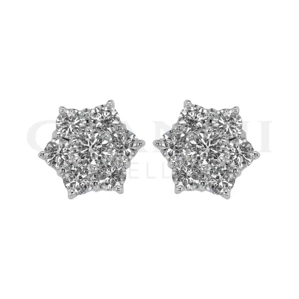 Orecchini Crivelli - Moretta in Oro Bianco con Diamanti 0,72 ct. - Orecchini