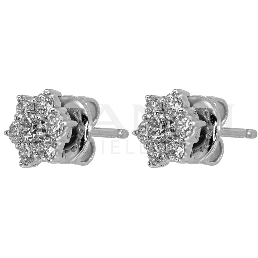 Orecchini Crivelli - Moretta in Oro Bianco con Diamanti 0,72 ct. - Orecchini