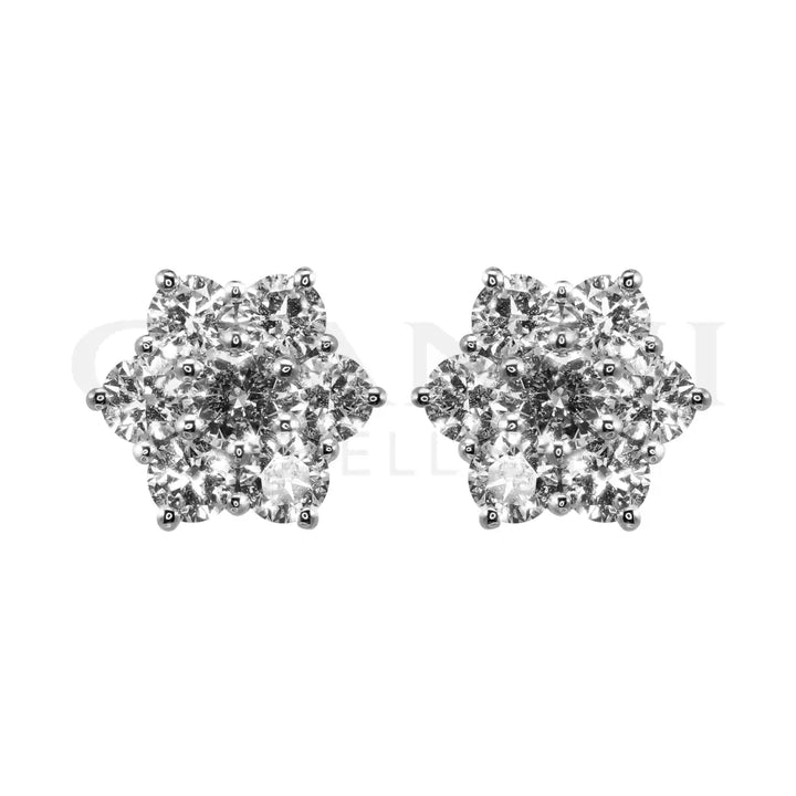Orecchini Crivelli - Moretta in Oro Bianco con Diamanti 1,40 ct. Orecchini