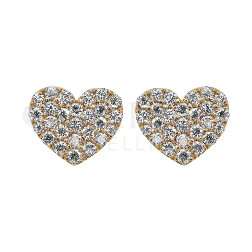 Orecchini Crivelli - Pavé di Diamanti in Oro Rosa Orecchini