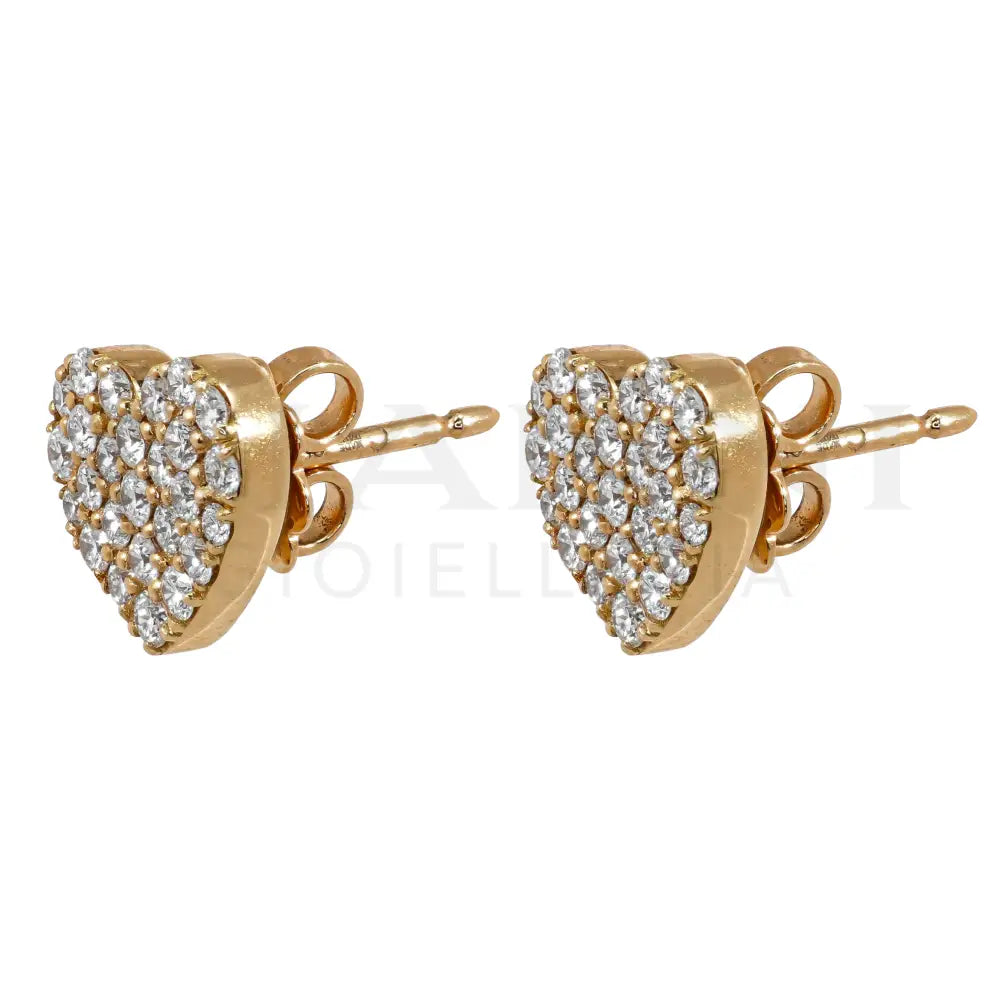 Orecchini Crivelli - Pavé di Diamanti in Oro Rosa Orecchini