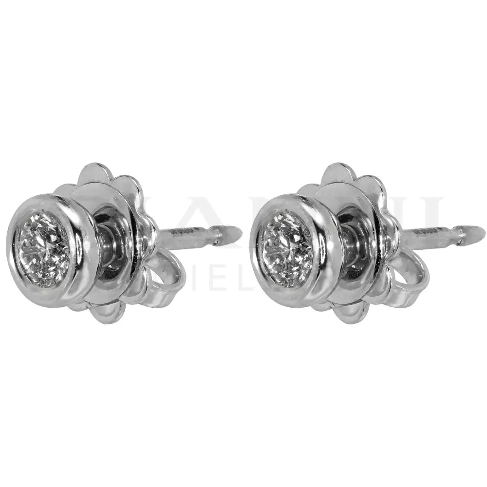 Orecchini Crivelli - Punto Luce in Oro Bianco con Diamante 0,30 ct. - Orecchini