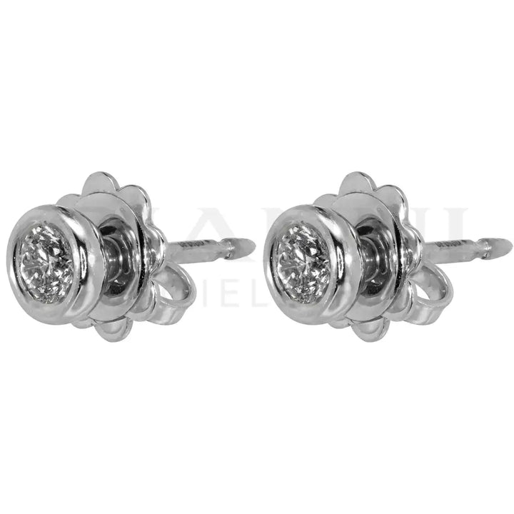 Orecchini Crivelli - Punto Luce in Oro Bianco con Diamante 0,30 ct. - Orecchini