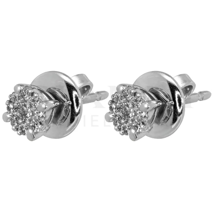 Orecchini Crivelli - Punto Luce in Oro Bianco con Diamanti 0,22 ct. - Orecchini