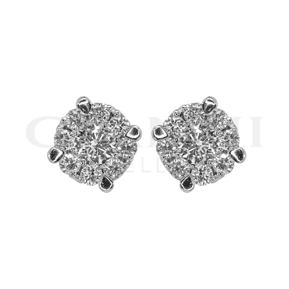 Orecchini Crivelli - Punto Luce in Oro Bianco con Diamanti 0,40 ct. - Orecchini