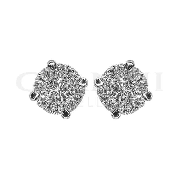 Orecchini Crivelli - Punto Luce in Oro Bianco con Diamanti 0,40 ct. - Orecchini