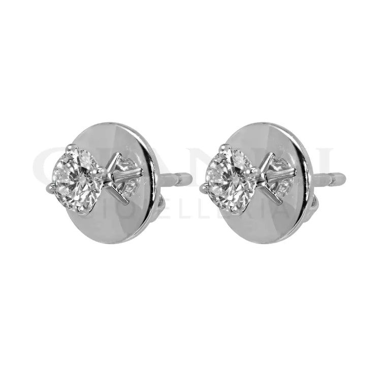 Orecchini Crivelli - Punto Luce in Oro Bianco con Diamanti 0,50 ct. - Orecchini