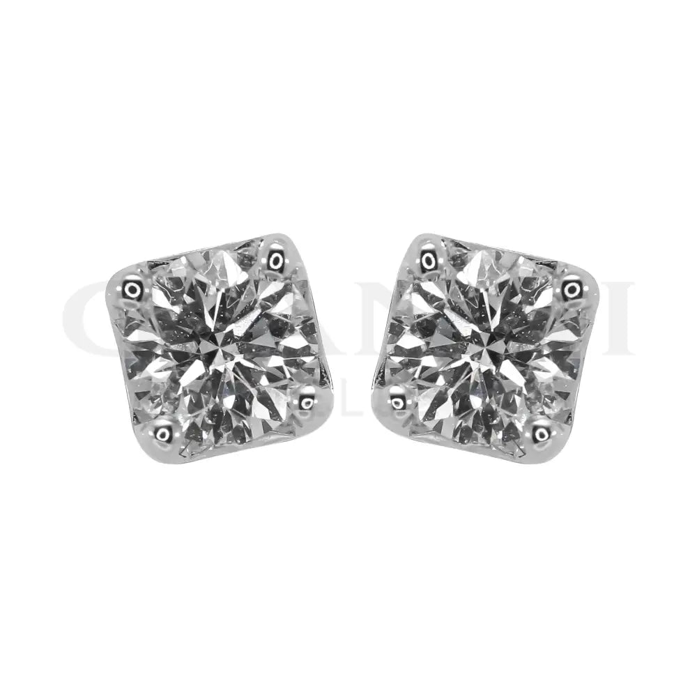 Orecchini Crivelli - Punto Luce in Oro Bianco con Diamanti 0,60 ct. - Orecchini