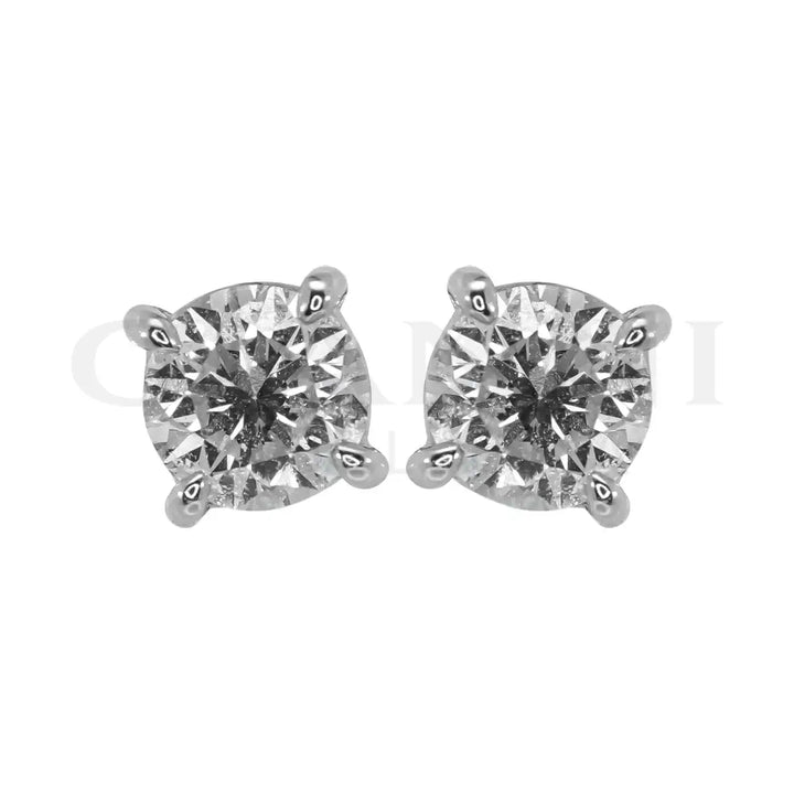 Orecchini Crivelli - Punto Luce in Oro Bianco con Diamanti 0,70 ct. - Orecchini