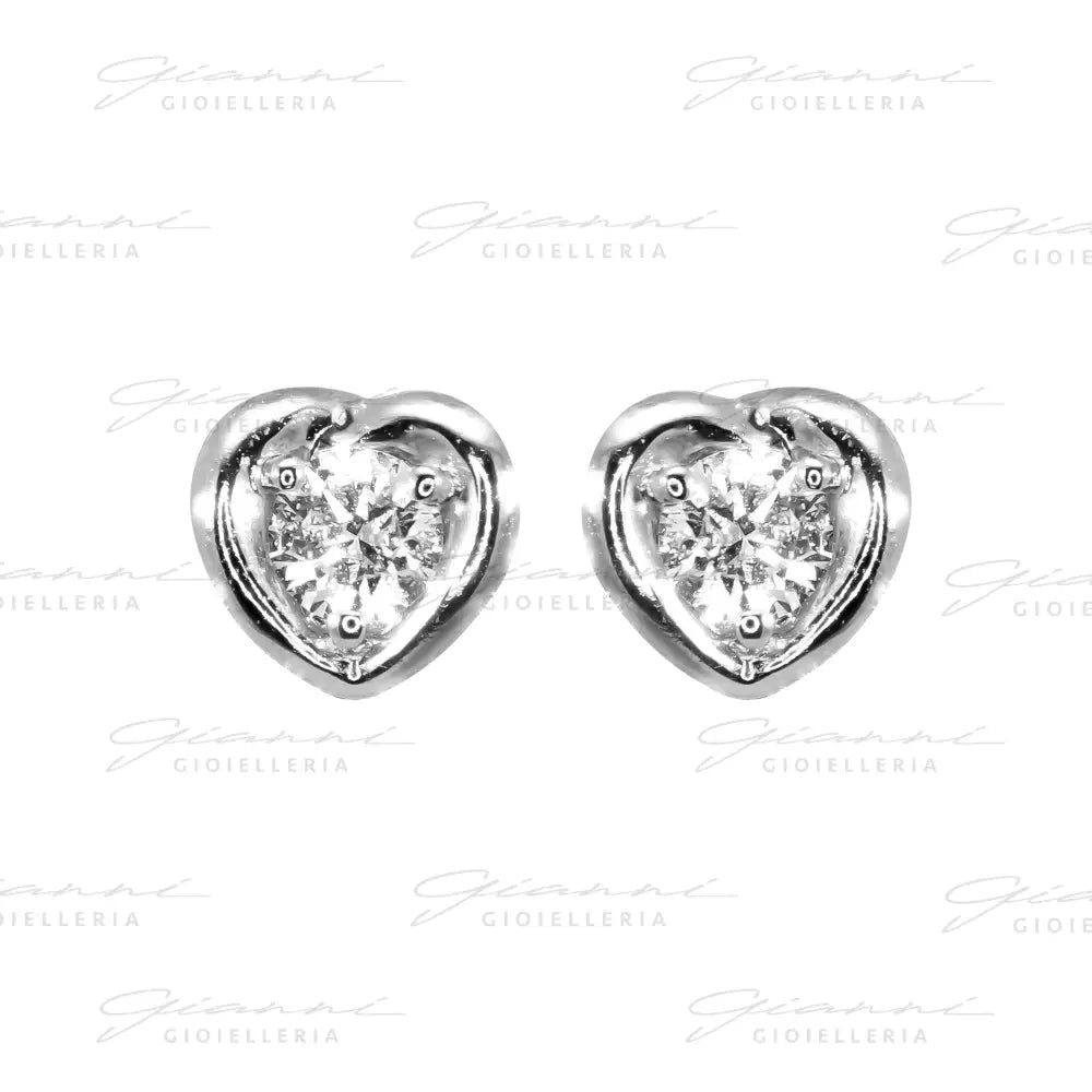 Orecchini Crivelli - Punto luce in Oro Bianco con Diamanti Orecchini