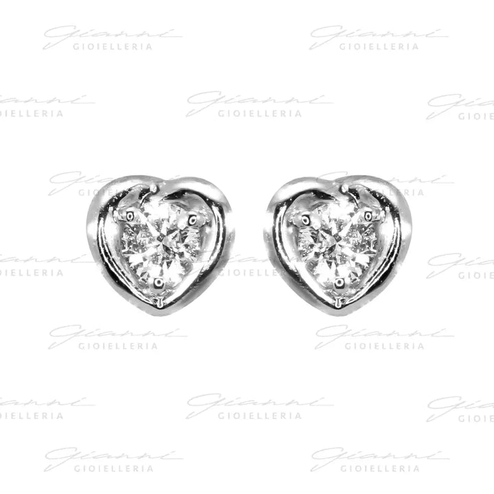 Orecchini Crivelli - Punto luce in Oro Bianco con Diamanti Orecchini