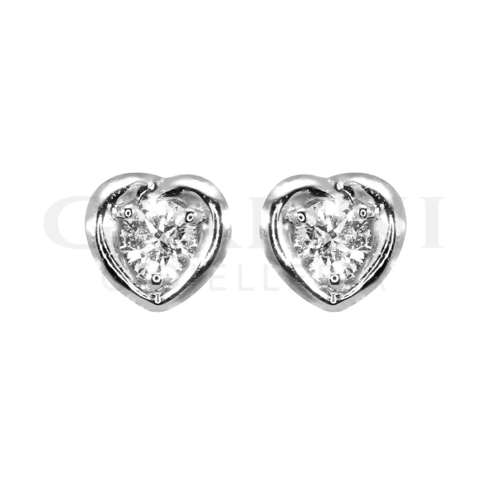 Orecchini Crivelli - Punto luce in Oro Bianco con Diamanti Orecchini