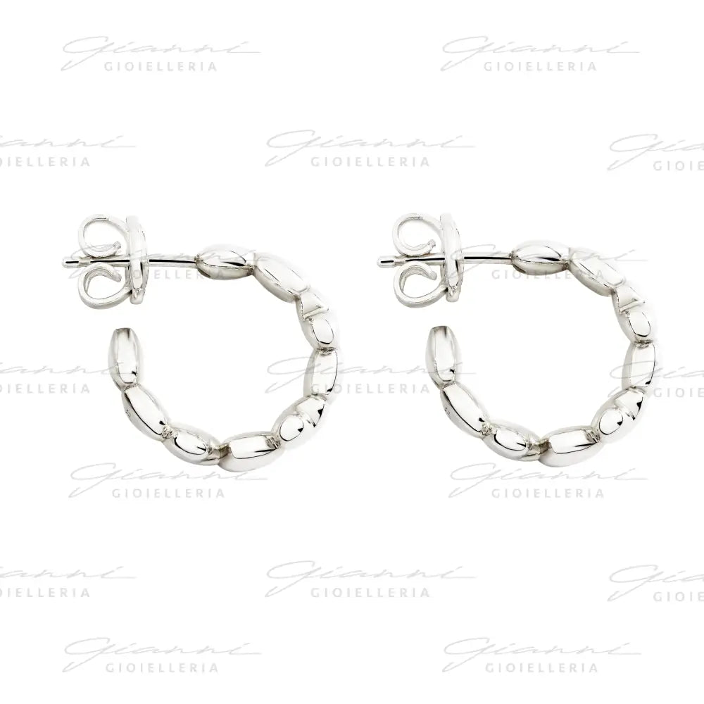 Orecchini DoDo - Hoop cuore argento Orecchini