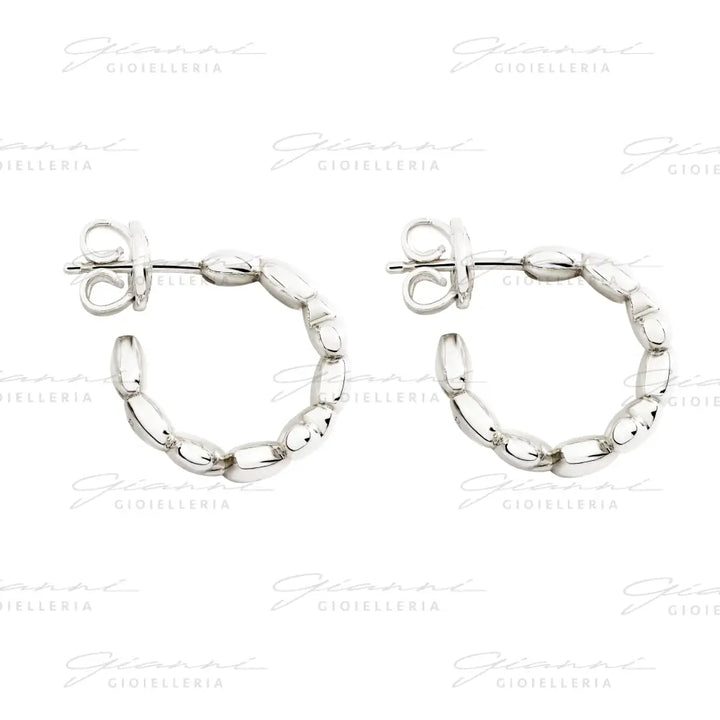 Orecchini DoDo - Hoop cuore argento Orecchini