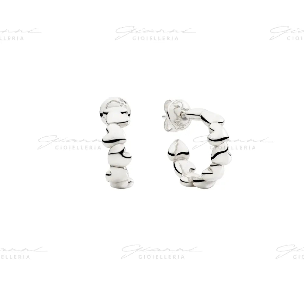 Orecchini DoDo - Hoop cuore argento Orecchini