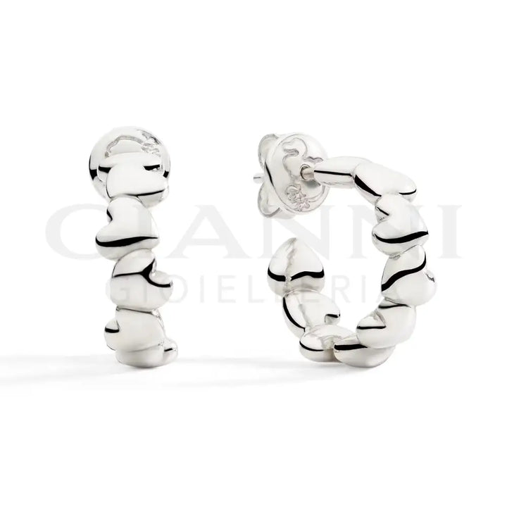 Orecchini DoDo - Hoop cuore argento Orecchini