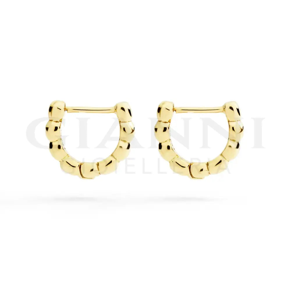 Orecchini DoDo - Hoop granelli oro giallo Orecchini