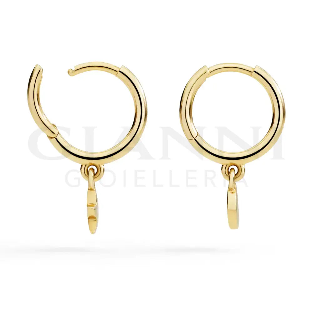 Orecchini DoDo - Hoop stellina & luna oro giallo Orecchini
