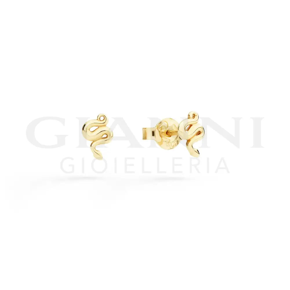 Orecchini DoDo - Mini Stud Serpente Oro Giallo - Orecchini