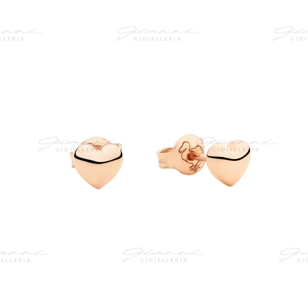 Orecchini DoDo - Stud cuore oro rosa Orecchini