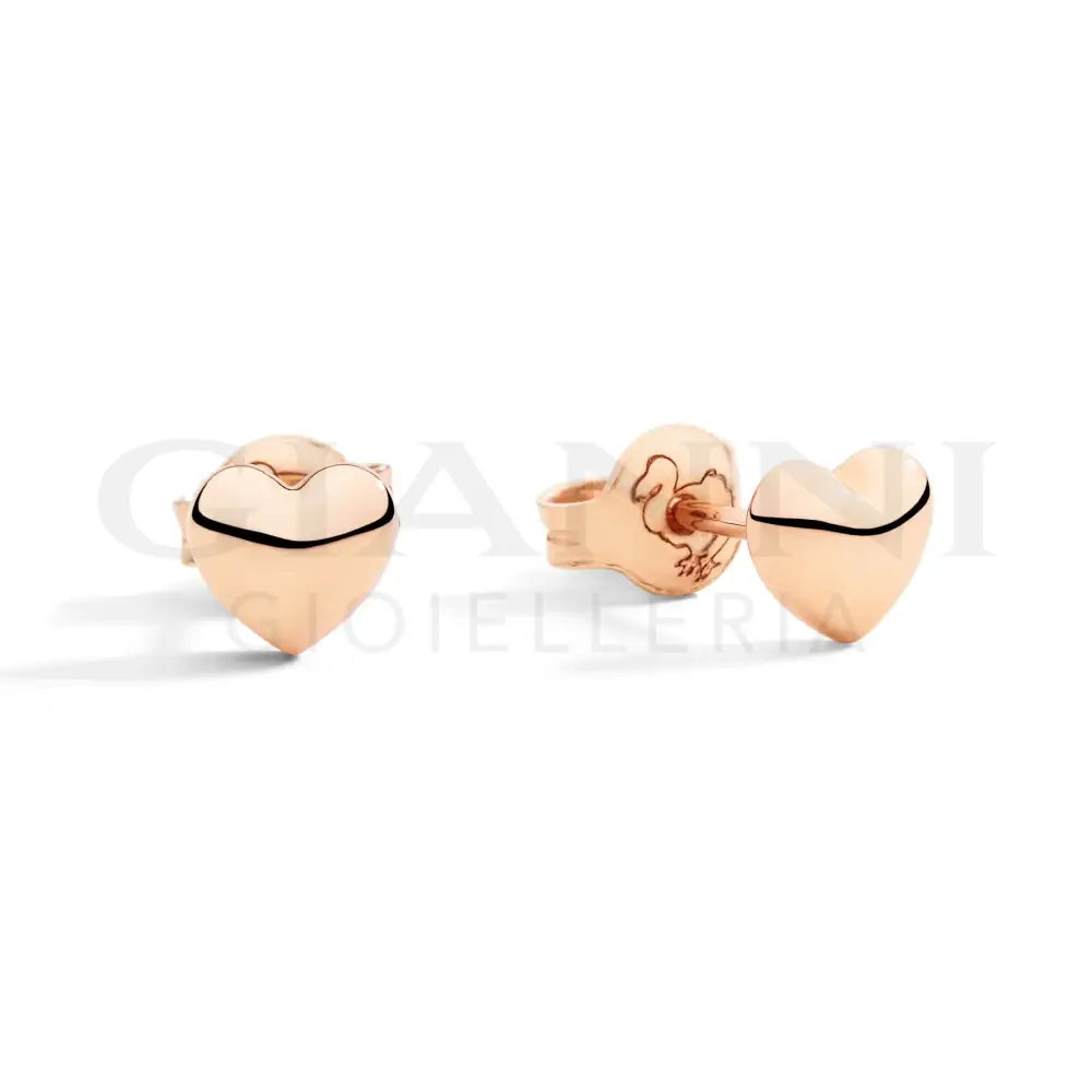 Orecchini DoDo - Stud cuore oro rosa Orecchini
