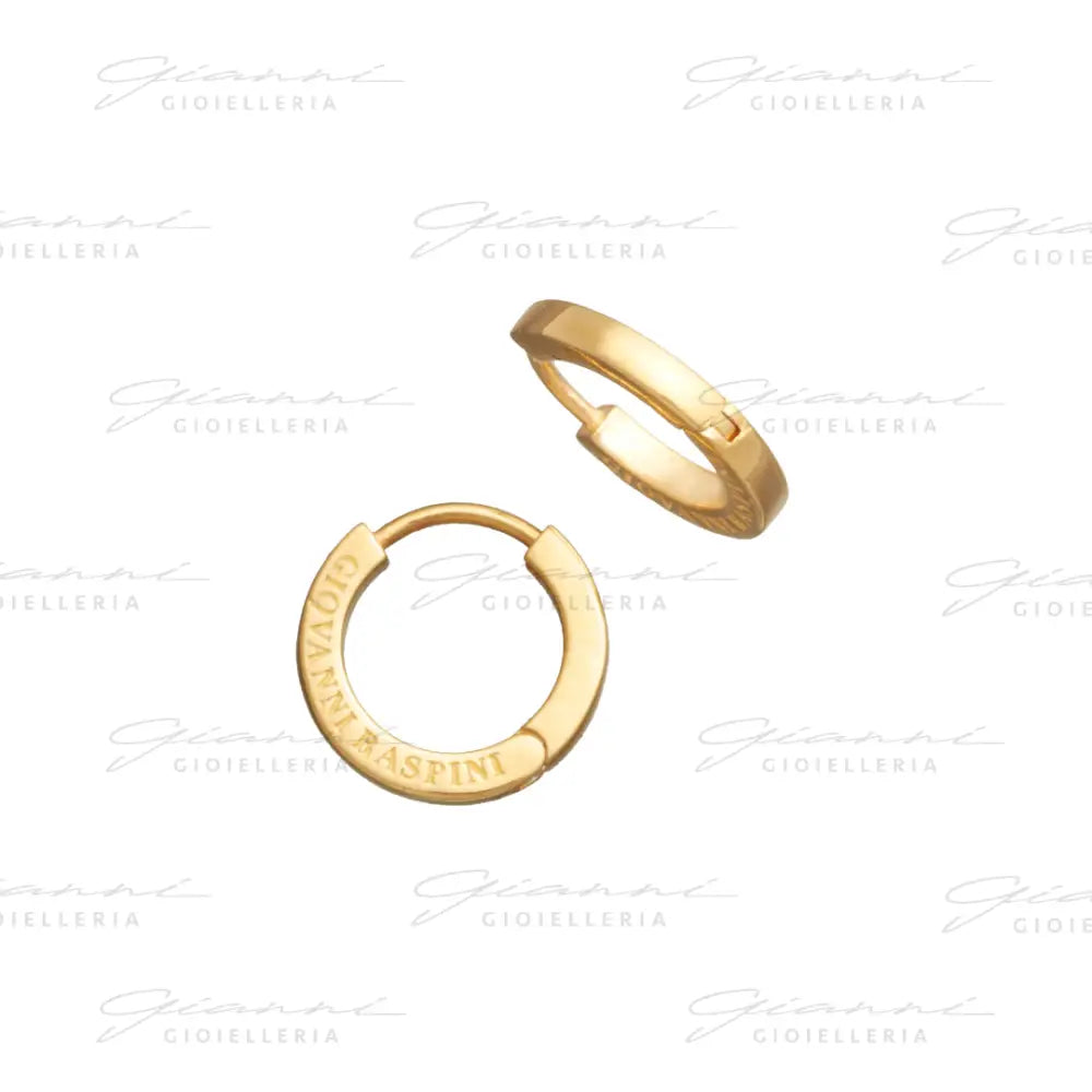 Orecchini Giovanni Raspini - Huggie Argento Dorato Orecchini