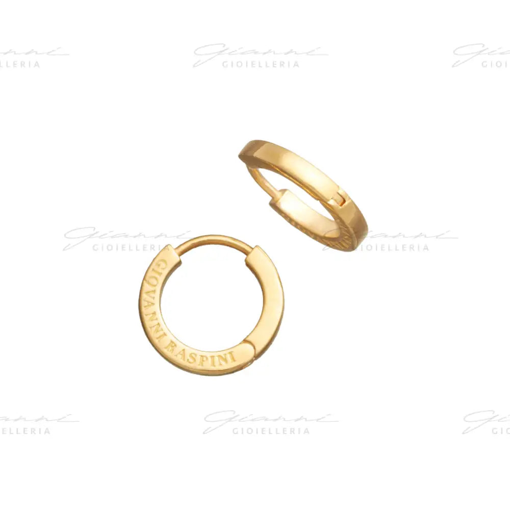 Orecchini Giovanni Raspini - Huggie Argento Dorato Orecchini