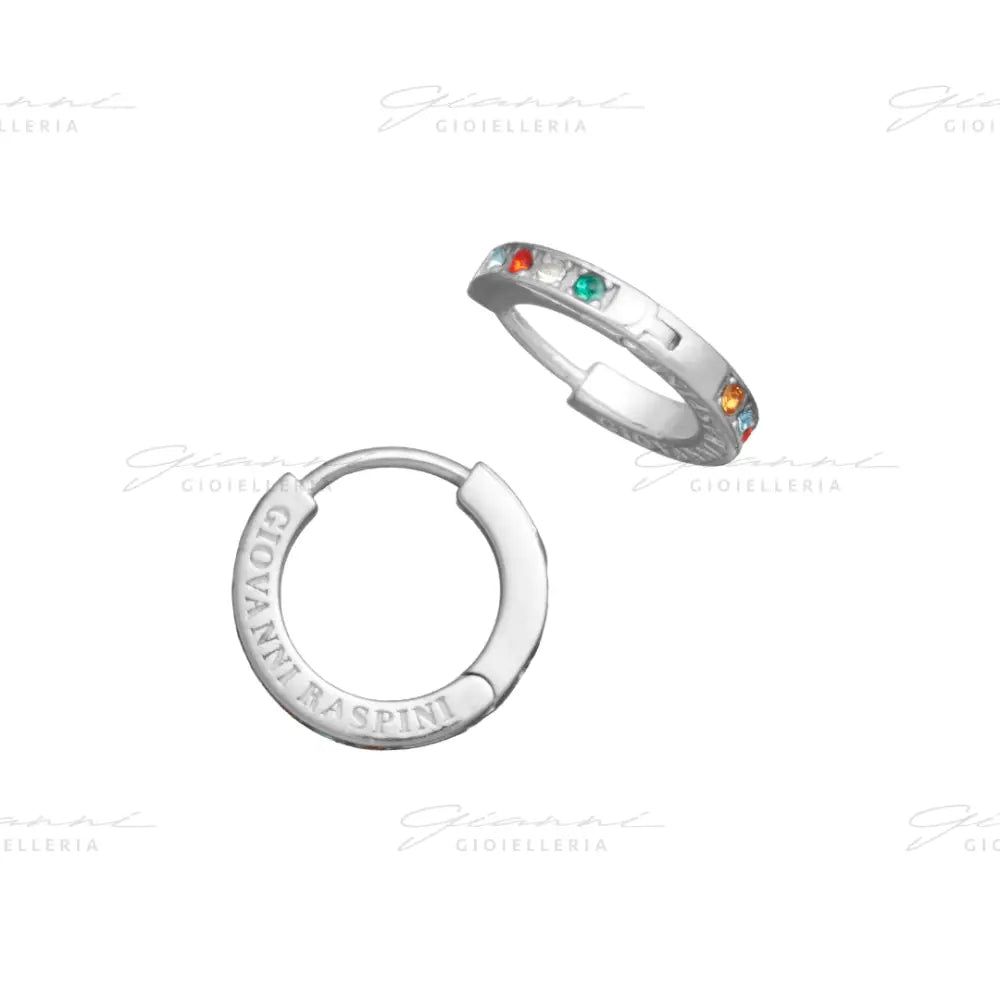 Orecchini Giovanni Raspini - Huggie Crystal Color Orecchini