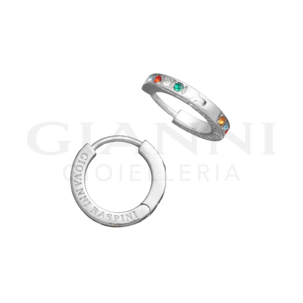 Orecchini Giovanni Raspini - Huggie Crystal Color Orecchini