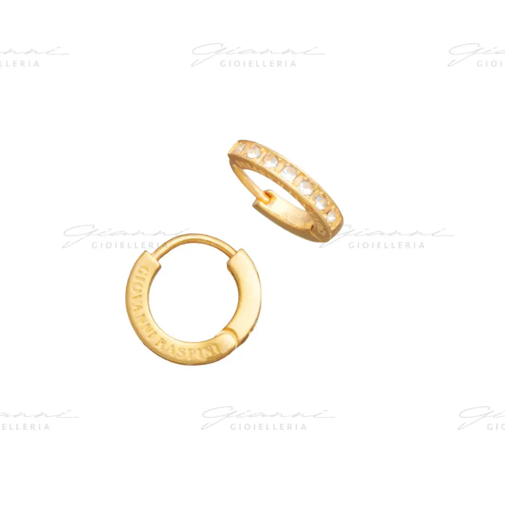 Orecchini Giovanni Raspini - Huggie Crystal Piccoli Orecchini