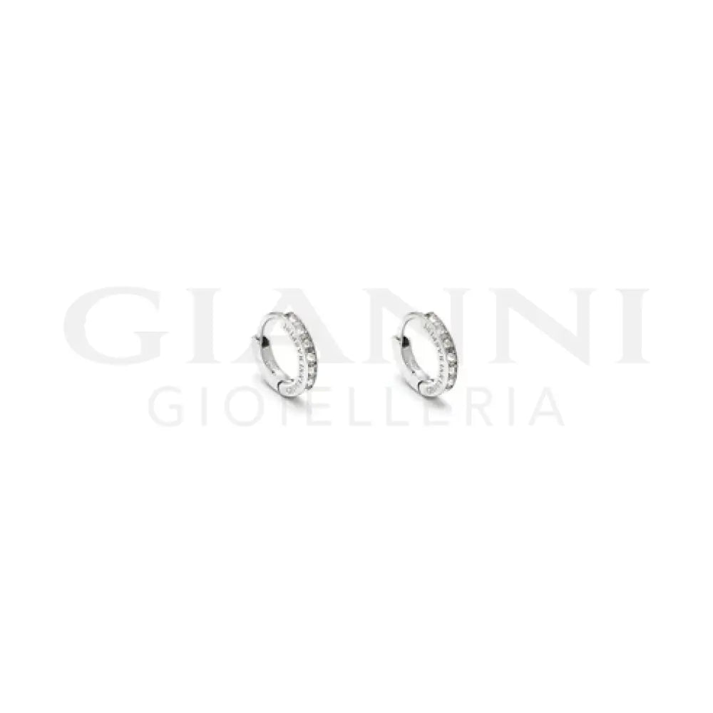Orecchini Giovanni Raspini - Huggie Crystal Piccoli Argento e Zirconi Orecchini