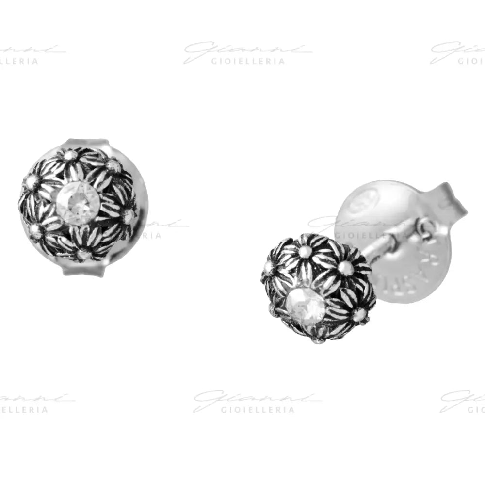 Orecchini Giovanni Raspini - Mini Margherite E Zircone Orecchini