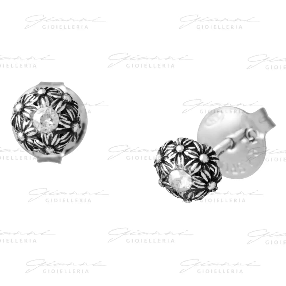 Orecchini Giovanni Raspini - Mini Margherite E Zircone Orecchini
