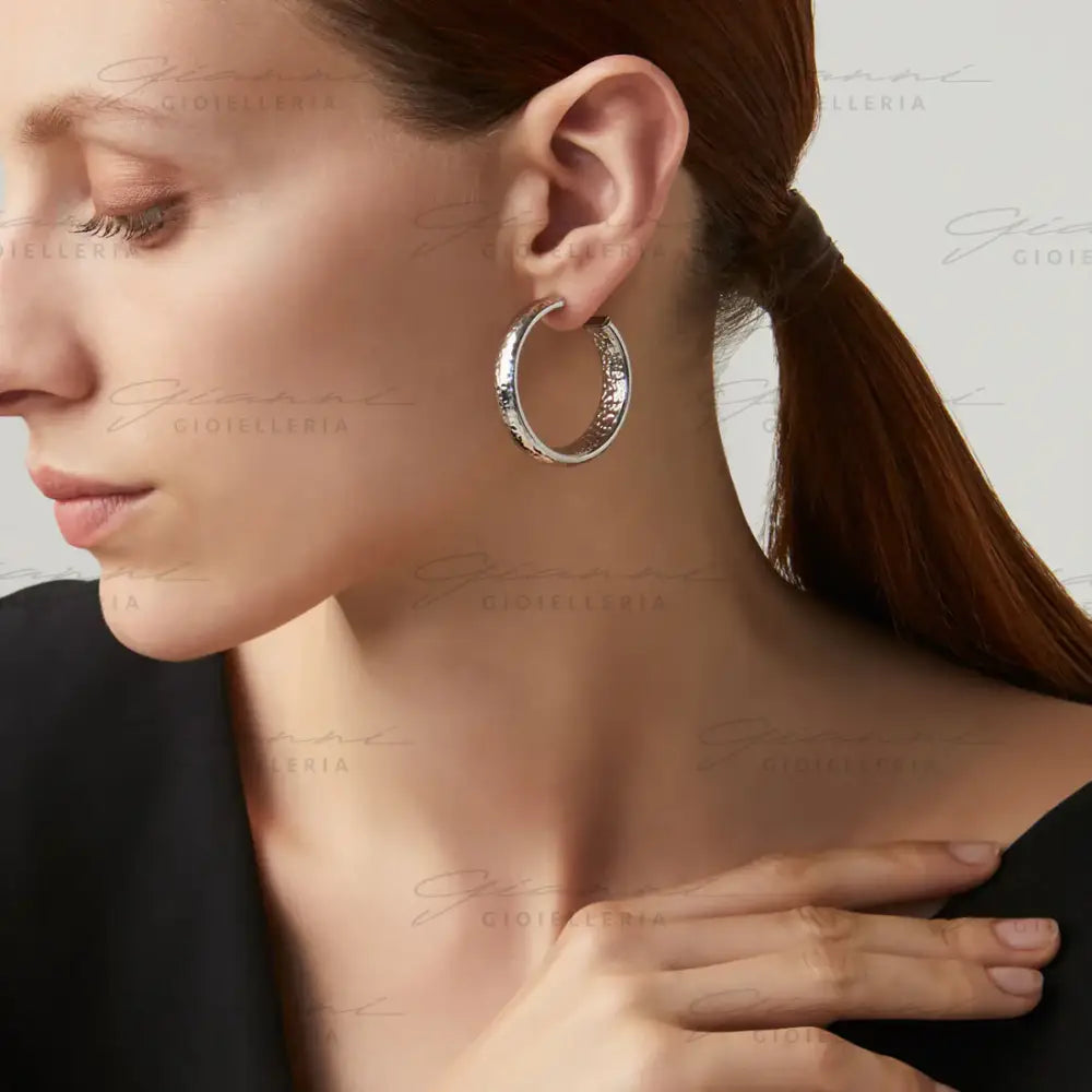 Orecchini Giovanni Raspini - Moon Rock Argento Orecchini