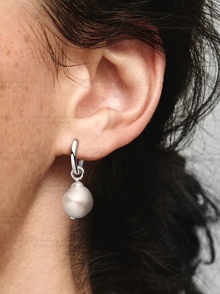 Orecchini Pandora - Cerchi con Perle d’Acqua Dolce Coltivate Orecchini