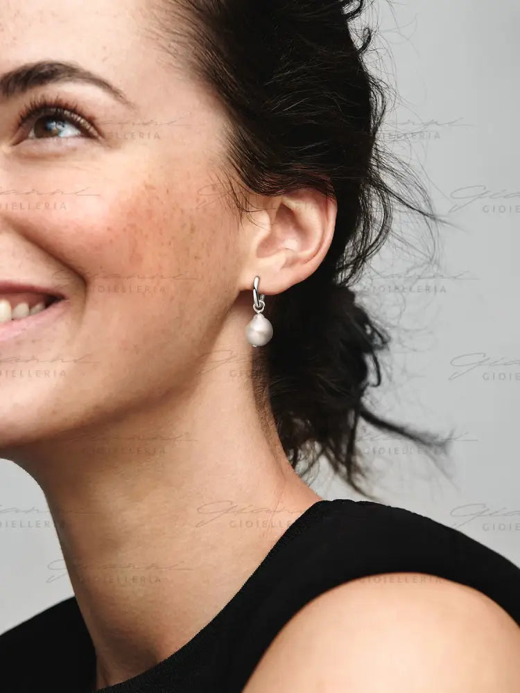 Orecchini Pandora - Cerchi con Perle d’Acqua Dolce Coltivate Orecchini