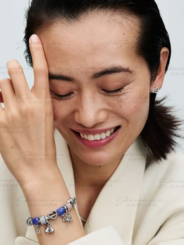 Orecchini Pandora - Cuore Infinito Pietre Luminose Orecchini