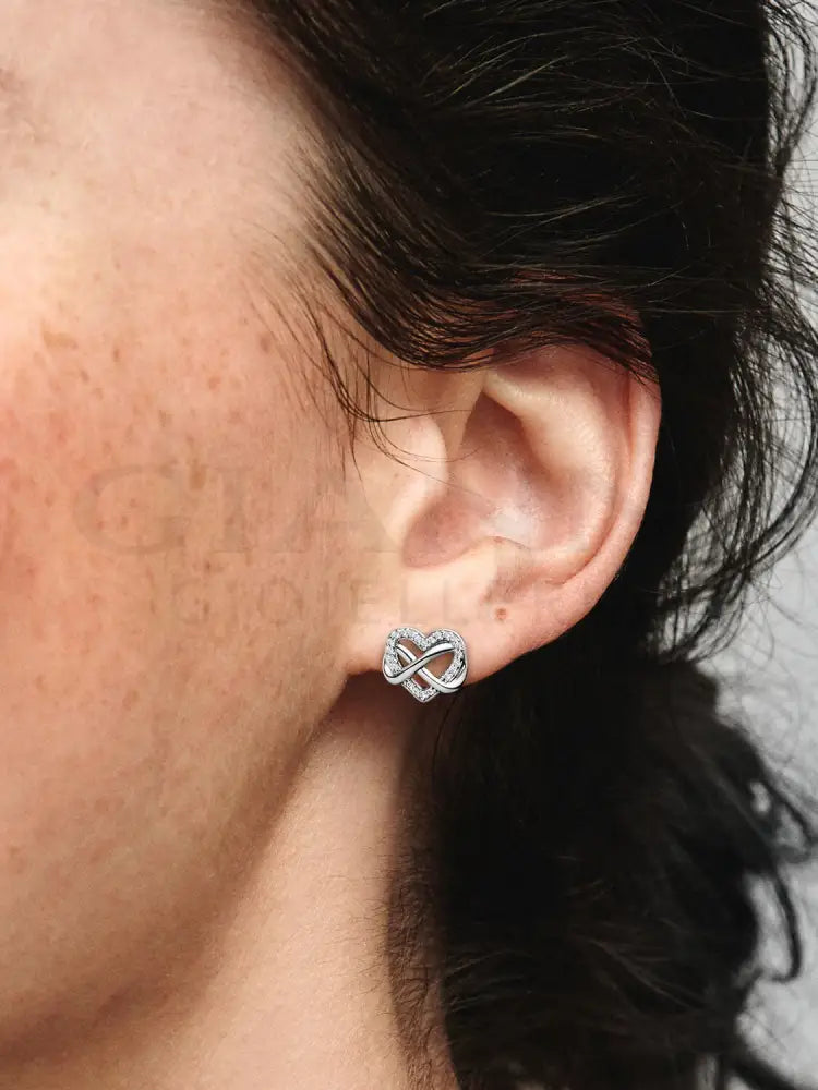 Orecchini Pandora - Cuore Infinito Pietre Luminose Orecchini