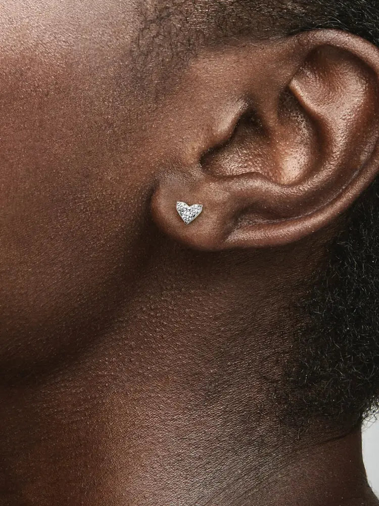 Orecchini Pandora - Cuori con Tre Pietre Orecchini