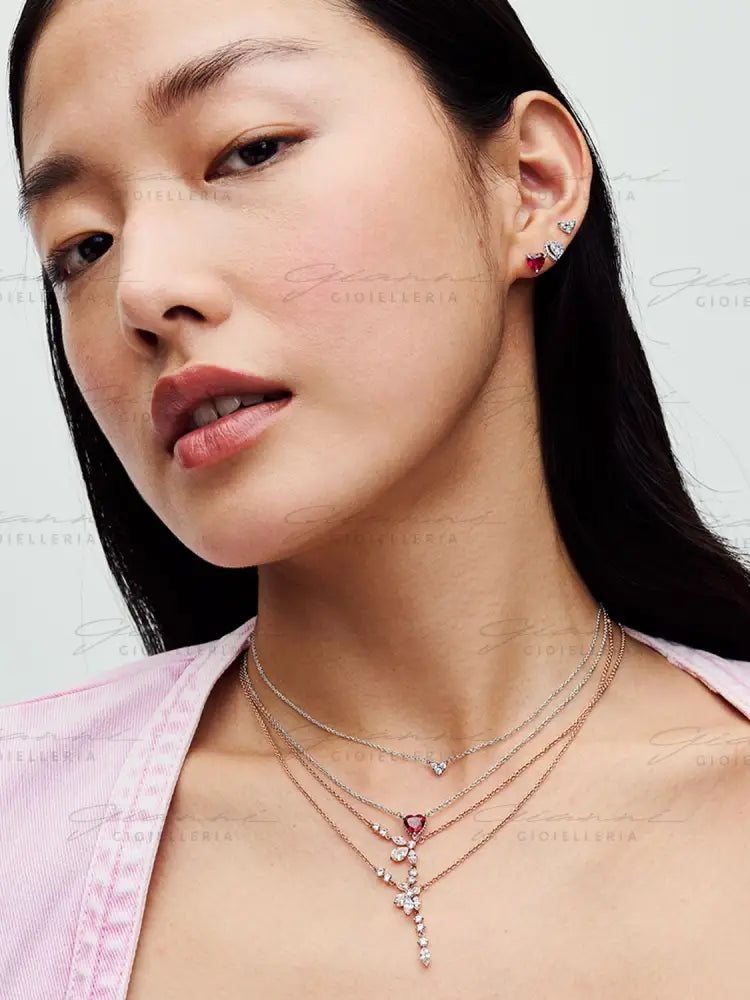 Orecchini Pandora - Cuori in Rilievo Orecchini