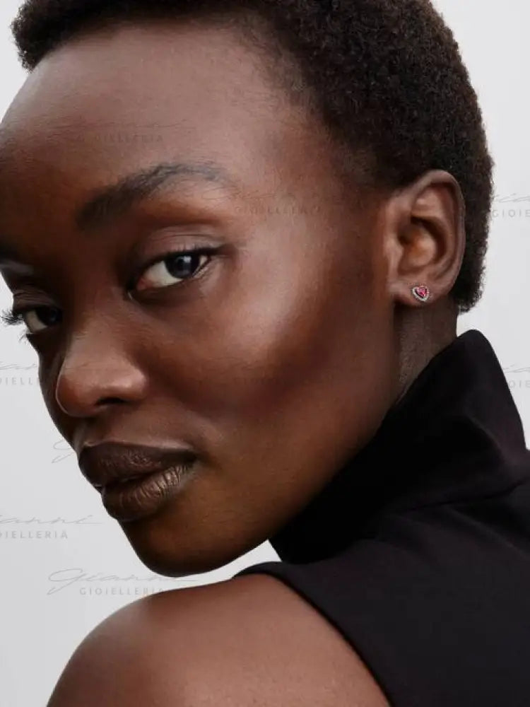 Orecchini Pandora - Cuori in Rilievo Rossi Orecchini