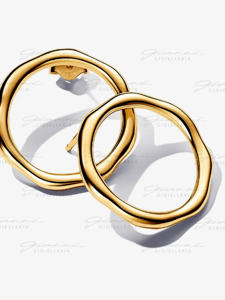 Orecchini Pandora - Linea Sinuosa Circolare Orecchini