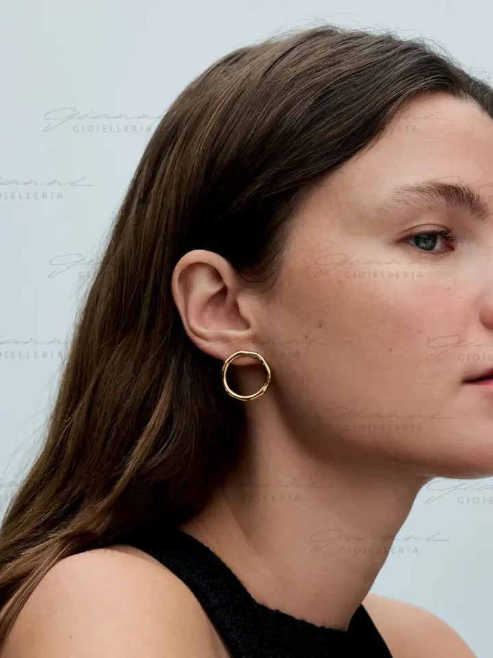 Orecchini Pandora - Linea Sinuosa Circolare Orecchini