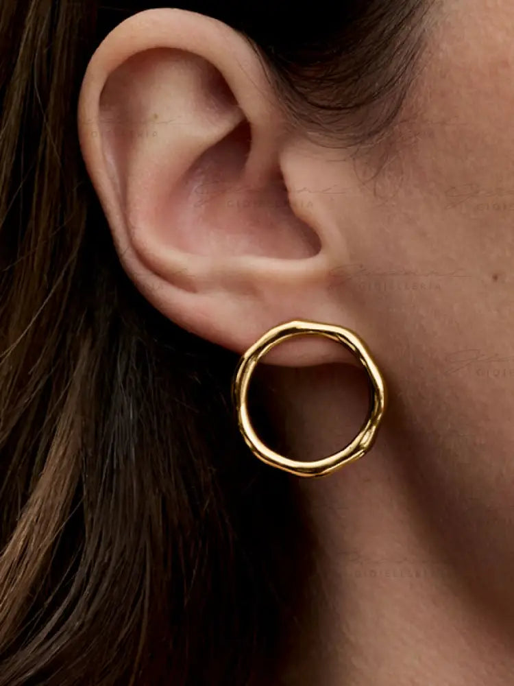 Orecchini Pandora - Linea Sinuosa Circolare Orecchini