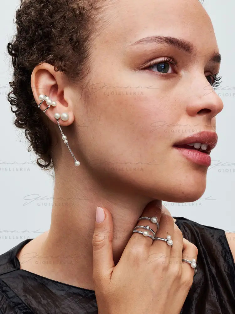 Orecchini Pandora - Pendenti Catena con Perle d’Acqua Dolce Coltivate Orecchini