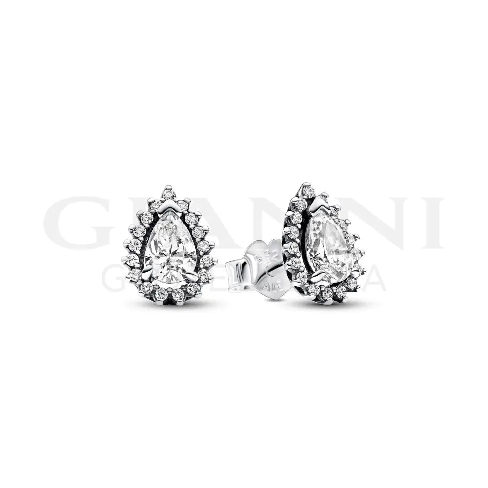Orecchini Pandora - Punto Luce Goccia e Pavè Orecchini