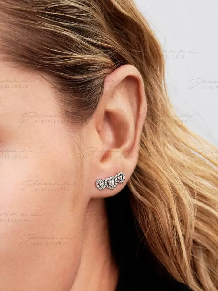 Orecchini Pandora - Tre Cuori Orecchini