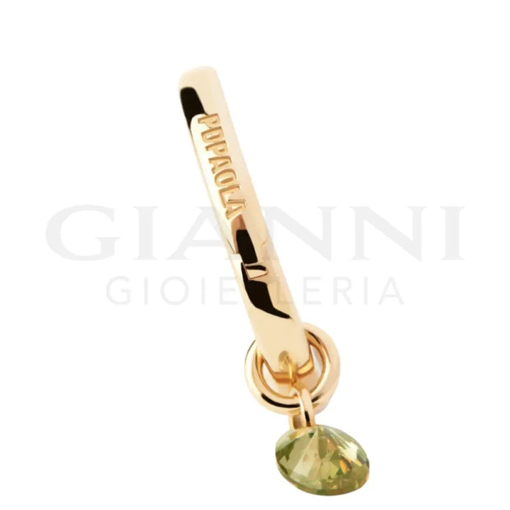 Orecchini Pdpaola - Donna argento 925 Lily verde - Orecchini