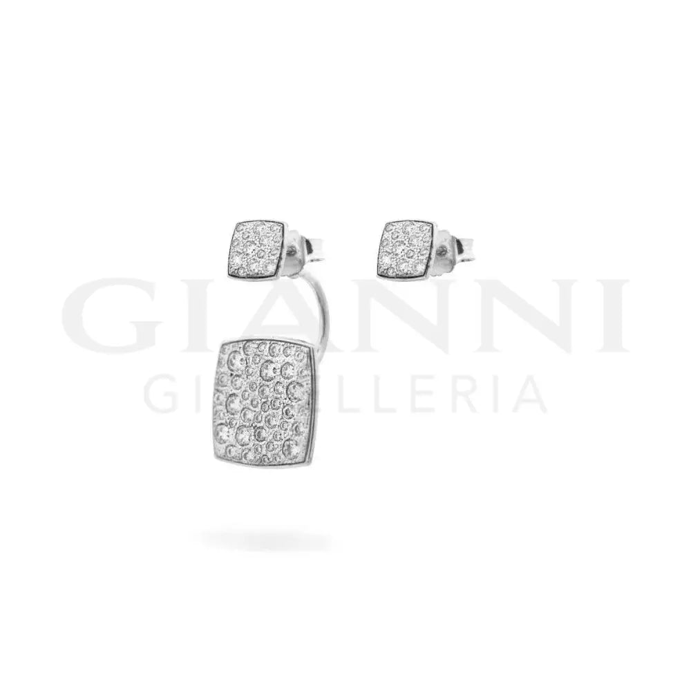 Orecchini Rue Des Mille - Donna Argento 925 e Zirconi - Orecchini