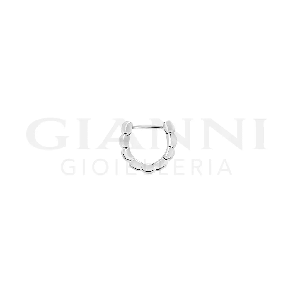 Orecchino DoDo - Hoop granelli argento Orecchini